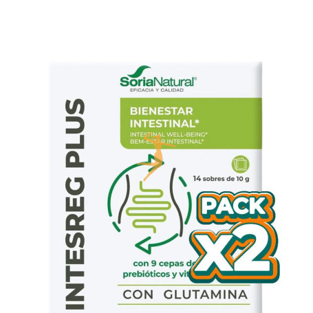 Pack 2x INTESREG PLUS 14 SOBRES SORIA NATURAL