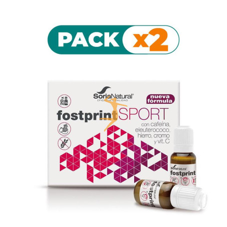 Pack 2x FOST PRINT SPORT 20 VIALES SORIA NATURAL