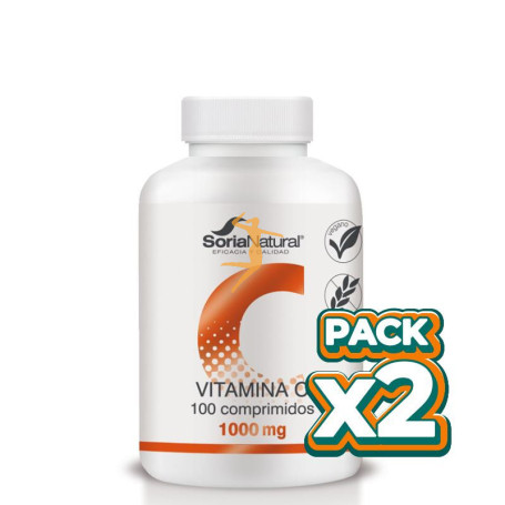 Pack 2x VITAMINA C 1700mgrs x 100 LIBERACION SOSTENIDA SORIA NATURAL