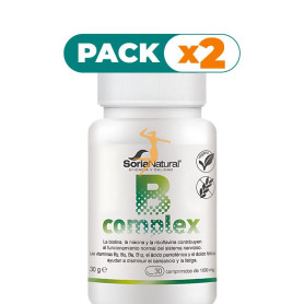 Pack 2x B-COMPLEX 30 COMPRIMIDOS SORIA NATURAL