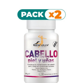 Pack 2x CABELLO, PIEL Y UÑAS 30 COMPRIMIDOS SORIA NATURAL