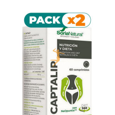 Pack 2x CAPTALIP 60 COMPRIMIDOS SORIA NATURAL