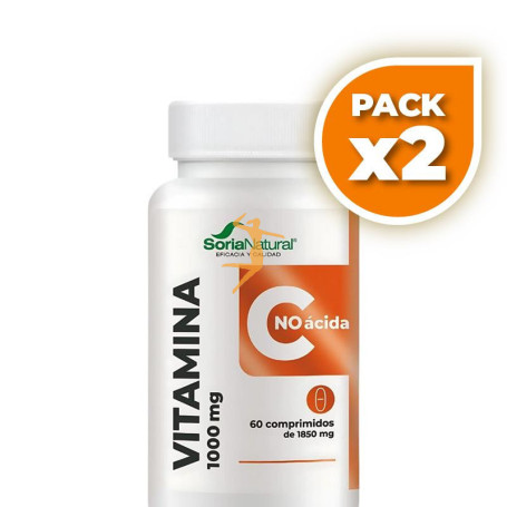 Pack 2x VITAMINA C NO ÁCIDA 60 COMPRIMIDOS SORIA NATURAL