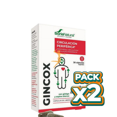 Pack 2x GINCOX 30 CÁPSULAS SORIA NATURAL