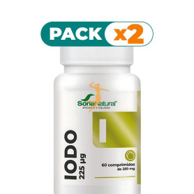 Pack 2x IODO LIBERACIÓN SOSTENIDA 60 COMPRIMIDOS SORIA NATURAL