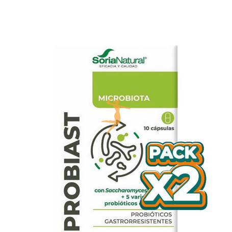 Pack 2x PROBIAST 10 CÁPSULAS SORIA NATURAL