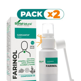 Pack 2x COMPOSOR 1 FARINOL 50ML SORIA NATURAL