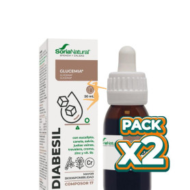 Pack 2x COMPOSOR 17 DIABESIL 50ML SORIA NATURAL