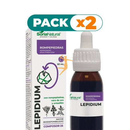 Pack 2x COMPOSOR 25 LEPIDIUM 50ML SORIA NATURAL