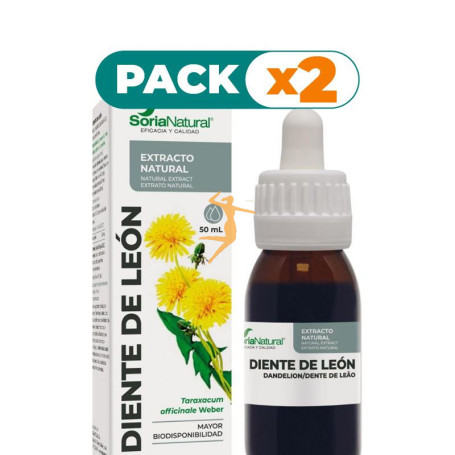 Pack 2x EXTRACTO DE DIENTE DE LEÓN 50ML SORIA NATURAL