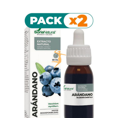 Pack 2x EXTRACTO DE ARÁNDANO 50ML SORIA NATURAL
