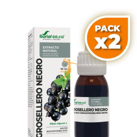 Pack 2x EXTRACTO DE GROSELLERO NEGRO 50ML SORIA NATURAL