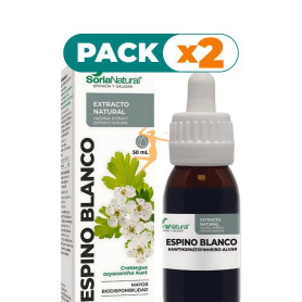 Pack 2x EXTRACTO DE ESPINO BLANCO 50ML SORIA NATURAL