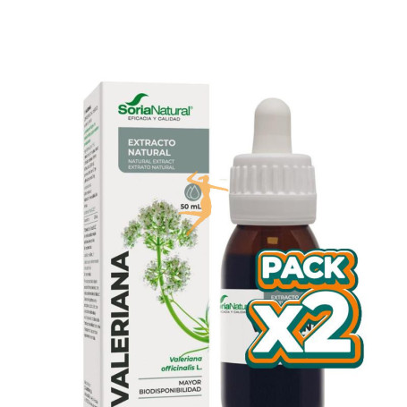 Pack 2x EXTRACTO DE VALERIANA 50ML SORIA NATURAL
