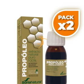 Pack 2x EXTRACTO DE PROPÓLEO HIDROALCOHÓLICO 50ML SORIA NATURAL