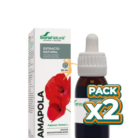 Pack 2x EXTRACTO DE AMAPOLA 50ML SORIA NATURAL