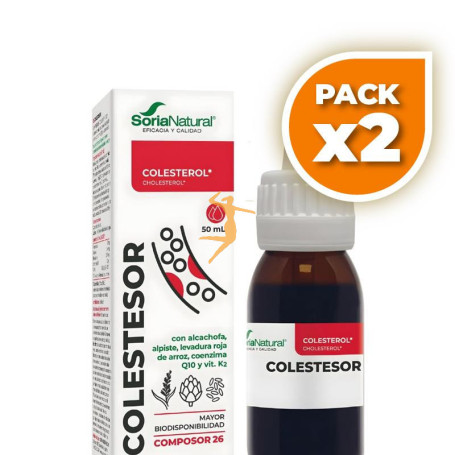 Pack 2x COMPOSOR 26 COLESTESOR 50ML SORIA NATURAL