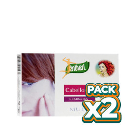 Pack 2x CABELLO, UÑAS, PIEL Y BIOTINA 48 COMPRIMIDOS SANTIVERI