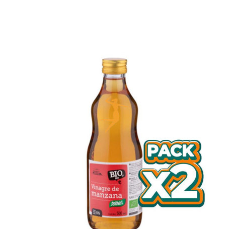 Pack 2x VINAGRE DE MANZANA BIO 500Ml. SANTIVERI