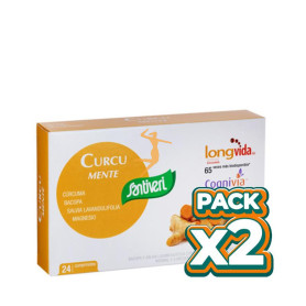 Pack 2x CURCU MENTE 24 COMPRIMIDOS SANTIVERI