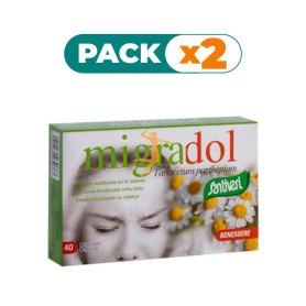 Pack 2x MIGRADOL TANACETUM CÁPSULAS 14Gr. SANTIVERI