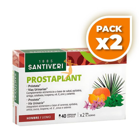 Pack 2x PROSTAPLANT SERENPRO CÁPSULAS 18Gr. SANTIVERI