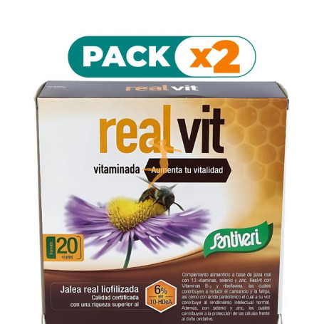 Pack 2x REALVIT VITAMINADA 20 VIALES SANTIVERI