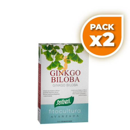 Pack 2x GINKGO CÁPSULAS 18Gr. SANTIVERI