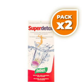 Pack 2x JARABE SUPERDETOX 240Ml. SANTIVERI