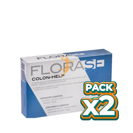 Pack 2x FLORASE COLON-HELP 40 CÁPSULAS SANTIVERI