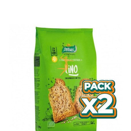 Pack 2x PAN GRILLE LINO BIO 240Gr. SANTIVERI