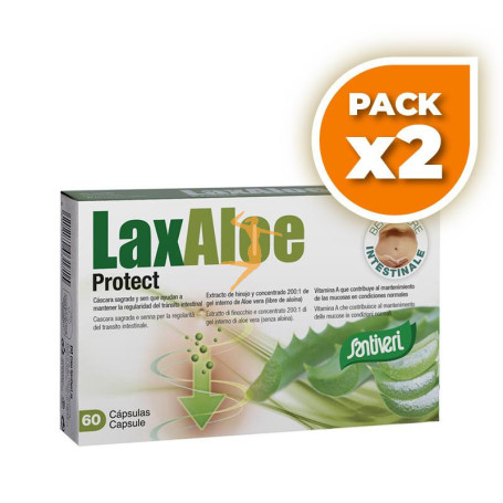 Pack 2x LAXALOE PROTECT 60 CÁPSULAS SANTIVERI