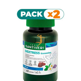 Pack 2x DEXTRESS GUMMIES 60 GOMINOLAS MASTICABLES SANTIVERI