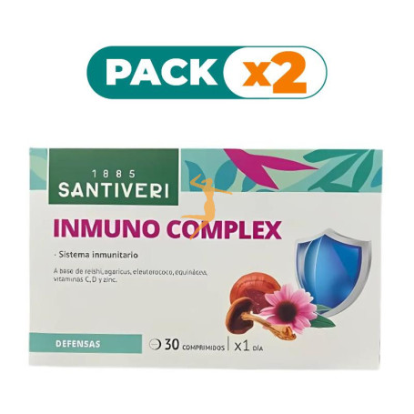 Pack 2x INMUNO COMPLEX 30 COMPRIMIDOS SANTIVERI