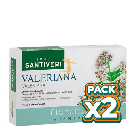 Pack 2x PLANTAS FIT VALERIANA 30 CÁPSULAS SANTIVERI