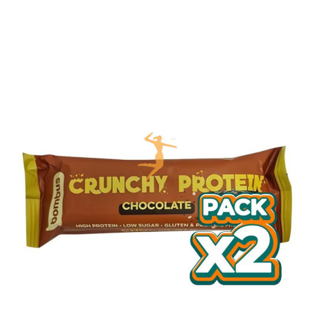 Pack 2x BOMBUS CRUNCHY PROTEIN CHOCO 50G SANTIVERI
