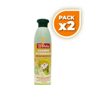Pack 2x CHAMPÚ VITAMINADO EDAD ESCOLAR 250ML SHILA