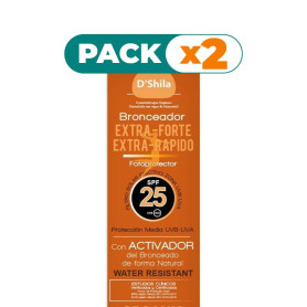 Pack 2x BRONCEADOR EXTRAFORTE SPF20 200Ml. SHILA