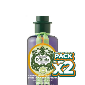 Pack 2x CHAMPÚ PROTEICO DE RETAMA CON VID ROJA 300Ml. SHILA