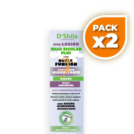 Pack 2x FITO-LOCION DOBLE FUNCION EDAD ESCOLAR 125Ml. SHILA