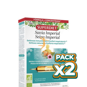 Pack 2x SAVIA IMPERIAL BIO 20 AMPOLLAS SUPERDIET