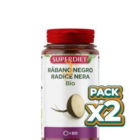 Pack 2x RÁBANO NEGRO BIO 80 COMPRIMIDOS SUPERDIET