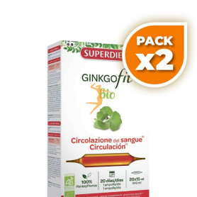 Pack 2x GINKGOFIT BIO 20 AMPOLLAS SUPERDIET