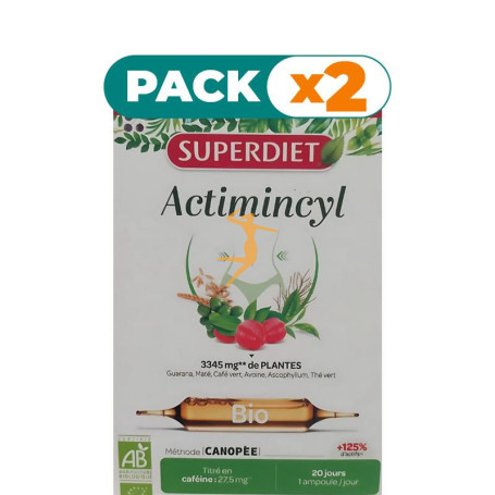 Pack 2x ACTIMINCYL BIO FORMULA + CONCENTRADA 20 AMPOLLAS SUPERDIET