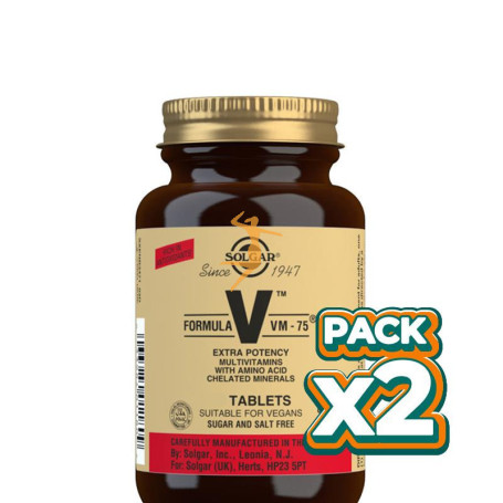 Pack 2x FORMULA VM-75 60 TABLETAS SOLGAR