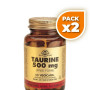 Pack 2x TAURINA 50 CÁPSULAS VEGETALES SOLGAR