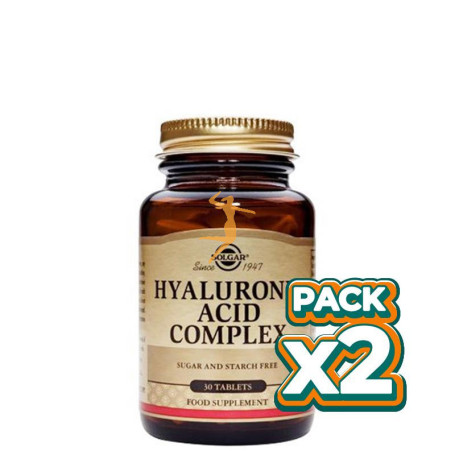 Pack 2x ÁCIDO HIALURÓNICO COMPLEX 30 COMPRIMIDOS SOLGAR