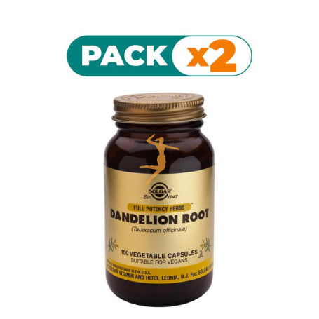 Pack 2x DIENTE DE LEÓN 100 CÁPSULAS VEGETALES SOLGAR