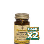 Pack 2x GINKGO 60 CÁPSULAS VEGETALES SOLGAR
