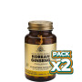 Pack 2x GINSENG COREANO 50 CÁPSULAS SOLGAR